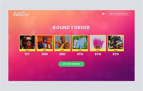 Karaoke Roulette web app .